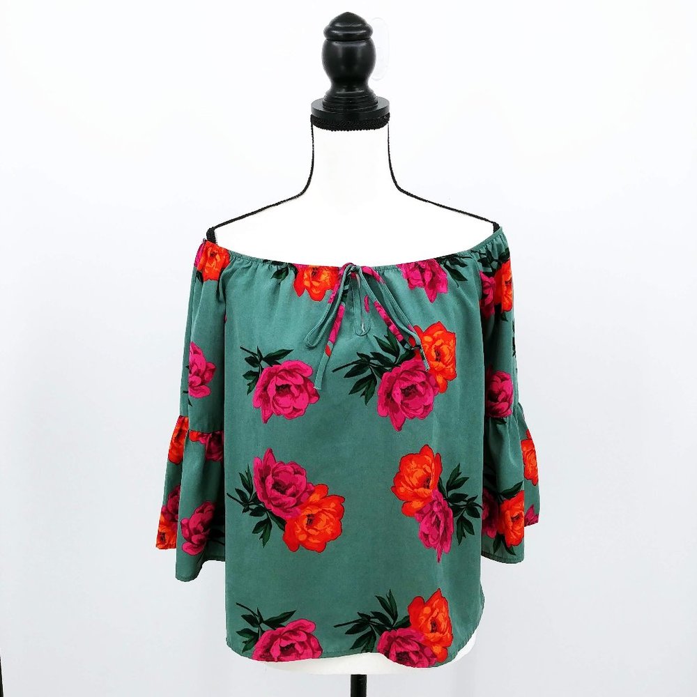 Charlotte Russe Seamist Roses Off Shoulder Blouse